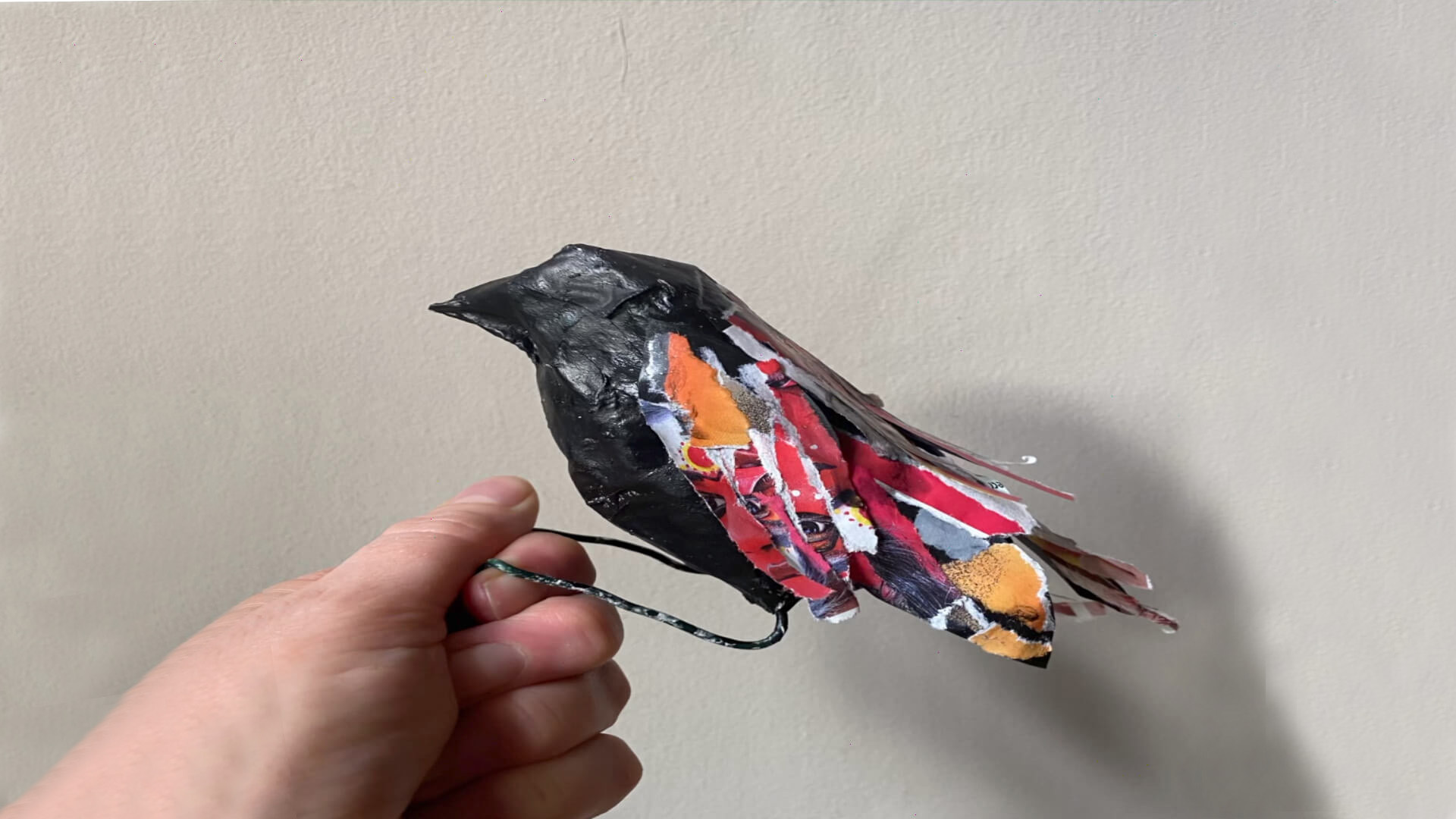 Papier mache bird with tanya 1920x1080